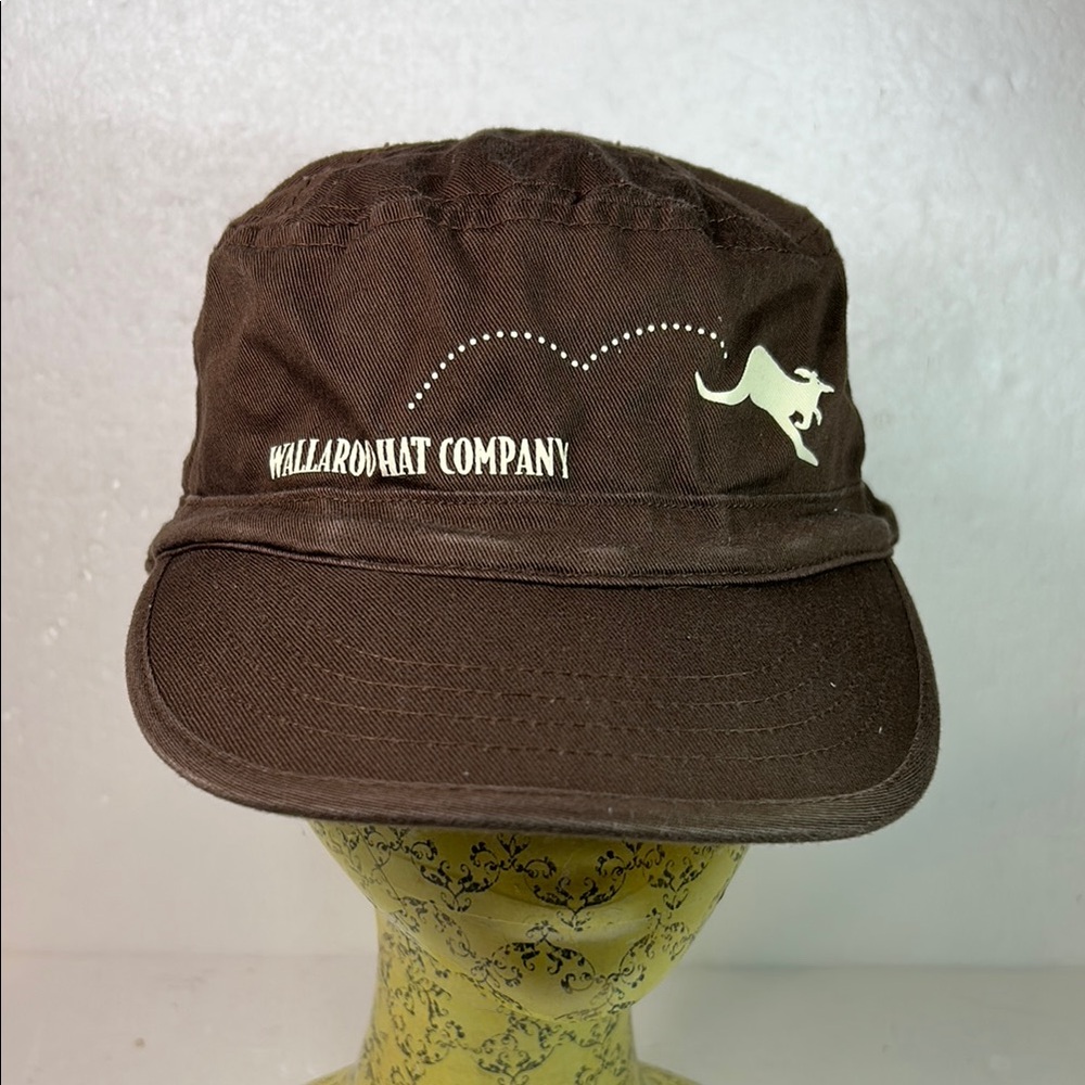 Wallaroo Hat Company brown Military Style  cap